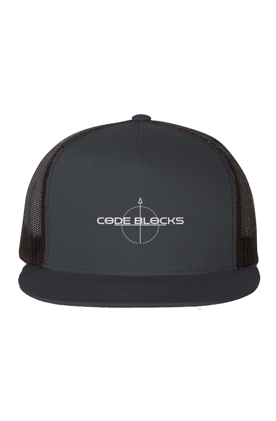 Black-Mesh-Five-Panel-Trucker-Cap – CODEBLOCKS-CLOTHING