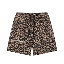 Load image into Gallery viewer, Unisex Heavyweight Leopard Drawstring Shorts
