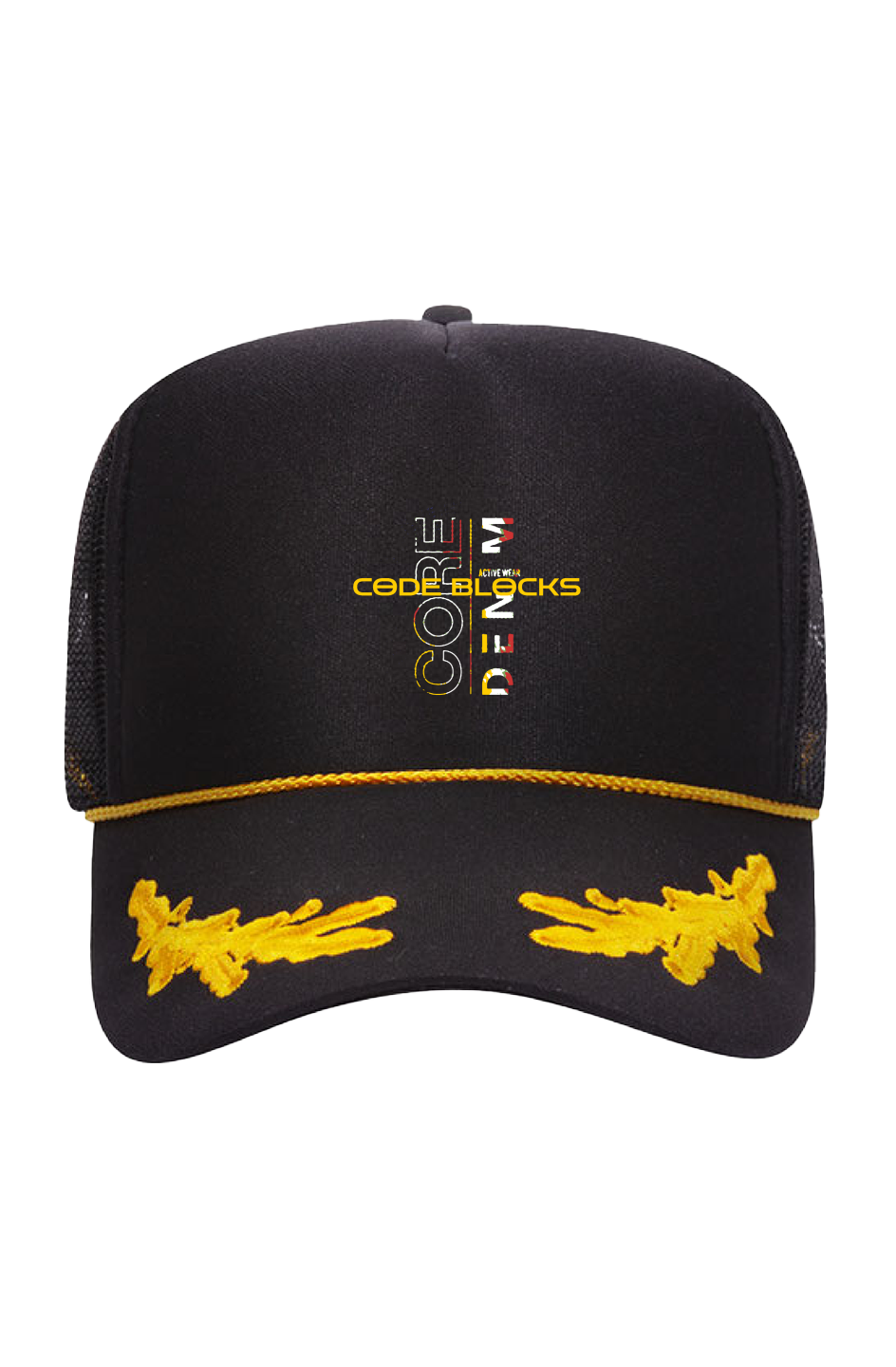 Gold Leaf Crown Trucker Hat – CODEBLOCKS-CLOTHING