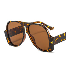 Load image into Gallery viewer, Retro large frame sunglasses for men and women hip-hop trend toad glasses, personalized oval sunglasses, foreign trade glasses
