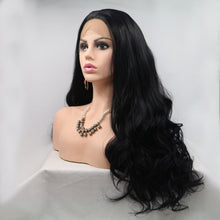 Load image into Gallery viewer, 13*3" Lace Front Wigs Synthetic Long Wavy 24" 130% Density
