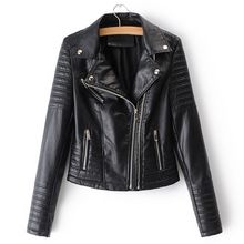 Load image into Gallery viewer, Notched Lapels Moto Jacket  HWWVYQ3Q3C
