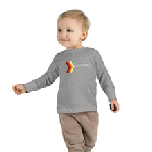 Load image into Gallery viewer, Retro Rainbow Arrow Toddler Long Sleeve Tee, Cute Kids Shirt, Birthday Gift, Toddler Fashion, Playtime Apparel
