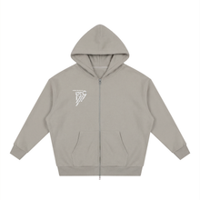 Load image into Gallery viewer, Unisex Loose Solid Full Zip Hoodie
