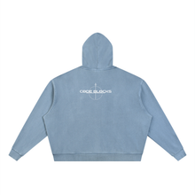 Load image into Gallery viewer, Unisex Vintage Wash Full Zip Boxy Hoodie

