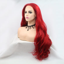 Load image into Gallery viewer, 13*3" Lace Front Wigs Synthetic Long Wavy 24" 130% Density
