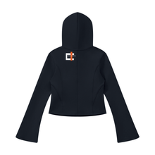 Load image into Gallery viewer, Women's Bell Sleeve Full Zip Hoodie

