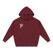 Load image into Gallery viewer, Unisex Loose Solid Full Zip Hoodie
