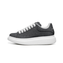 Load image into Gallery viewer, Unisex Non Slip Lace Up Faux Leather Sneakers
