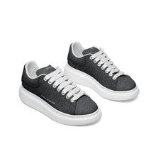 Load image into Gallery viewer, Unisex Non Slip Lace Up Faux Leather Sneakers
