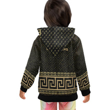 Load image into Gallery viewer, Little Girls' Zip Up Hoodie (H58)
