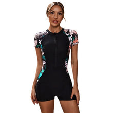 Load image into Gallery viewer, One-Piece Round Neck Zipper Surfing Suit Women's Bikini Bottoms
