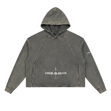 Load image into Gallery viewer, Vintage Washed Frayed-Hem Hoodie
