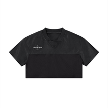 Load image into Gallery viewer, Women’s Cropped Paneled V-Neck Jersey
