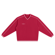 Load image into Gallery viewer, Unisex Color Block V-Neck Sweatshirt
