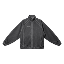 Load image into Gallery viewer, Unisex Vintage Wash Full Zip Mesh Jacket
