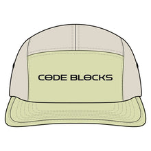 Load image into Gallery viewer, Code Blocks Two-Tone Nylon Cap — Minimal Tech Logo Hat
