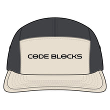 Load image into Gallery viewer, Code Blocks Two-Tone Nylon Cap — Minimal Tech Logo Hat
