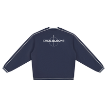 Load image into Gallery viewer, Unisex Color Block V-Neck Sweatshirt
