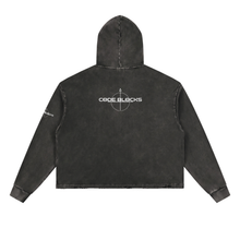 Load image into Gallery viewer, Vintage Washed Frayed-Hem Hoodie
