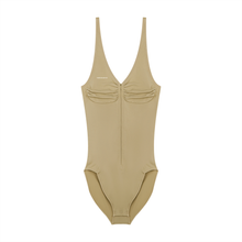 Load image into Gallery viewer, Women’s Full-Zip Ruched Bodysuit
