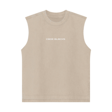 Load image into Gallery viewer, Streetwear Kids Heavyweight 285G  Washed 100% Cotton Tank Top
