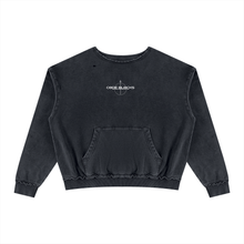 Load image into Gallery viewer, Unisex Raw Edge Crewneck Sweatshirt
