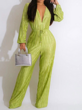Load image into Gallery viewer, Deep-V-Neck High-Waisted Jumpsuit HNWCN3QLNN

