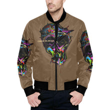 Load image into Gallery viewer, Men's All Over Print Quilted Bomber Jacket(Model H33)
