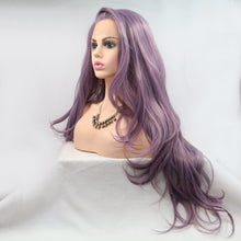 Load image into Gallery viewer, 13*3" Lace Front Wigs Synthetic Long Wavy 24" 130% Density
