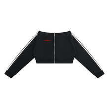 Load image into Gallery viewer, Women's Off-Shoulder Full Zip Hoodie
