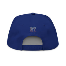 Load image into Gallery viewer, NY Floral Mosaic Embroidered Flat Bill Cap — New York Snapback Hat
