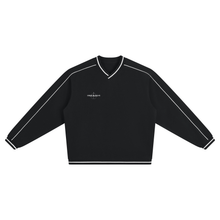 Load image into Gallery viewer, Unisex Color Block V-Neck Sweatshirt

