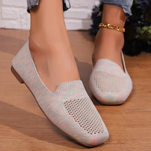 Load image into Gallery viewer, Summer New European and American Large Round Toe Flat Sole Single Shoes Women's Shallow Mouth Sports Casual Shoes
