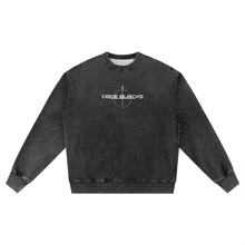 Load image into Gallery viewer, Snow Wash Oversized Crewneck Sweatshirt
