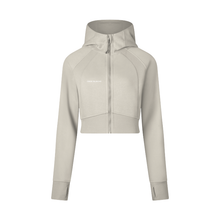 Load image into Gallery viewer, Cropped Zip-Through Hoodie #RP0005
