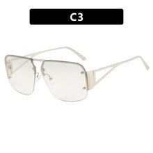 Load image into Gallery viewer, Square sunglasses, sunglasses half frame versatile sunglasses

