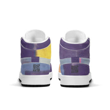 Load image into Gallery viewer, Children High-Top Synthetic Leather Sneakers
