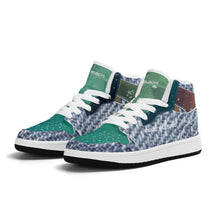Load image into Gallery viewer, Children High-Top Synthetic Leather Sneakers
