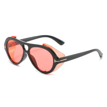 Load image into Gallery viewer, Punk sunglasses steam glasses personalized oval sunglasses
