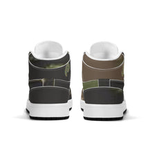 Load image into Gallery viewer, Children High-Top Synthetic Leather Sneakers
