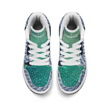 Load image into Gallery viewer, Children High-Top Synthetic Leather Sneakers
