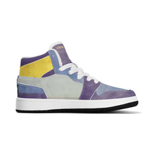 Load image into Gallery viewer, Children High-Top Synthetic Leather Sneakers
