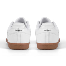 Load image into Gallery viewer, Classic White Retro Court Sneaker — Gum Sole Edition
