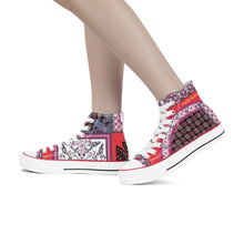 Load image into Gallery viewer, D70 High Top Canvas Shoes - White
