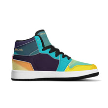 Load image into Gallery viewer, Children High-Top Synthetic Leather Sneakers
