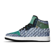 Load image into Gallery viewer, Children High-Top Synthetic Leather Sneakers
