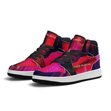 Load image into Gallery viewer, Children High-Top Synthetic Leather Sneakers
