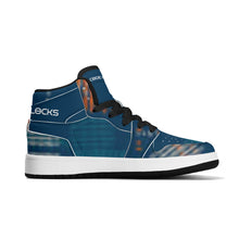 Load image into Gallery viewer, Children High-Top Synthetic Leather Sneakers
