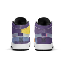 Load image into Gallery viewer, Children High-Top Synthetic Leather Sneakers
